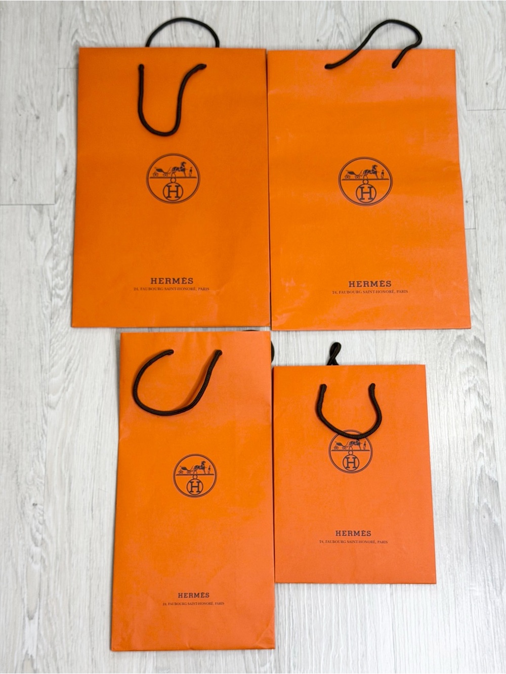 Hermes Orange Shopping Bags Luxury Bags Packaging Mixed Sizes